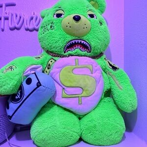 SPRAYGROUND- Green money bear